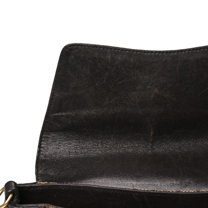 Gucci Monogram Studded Small Horsebit Clutch Dark Brown 10 of 12