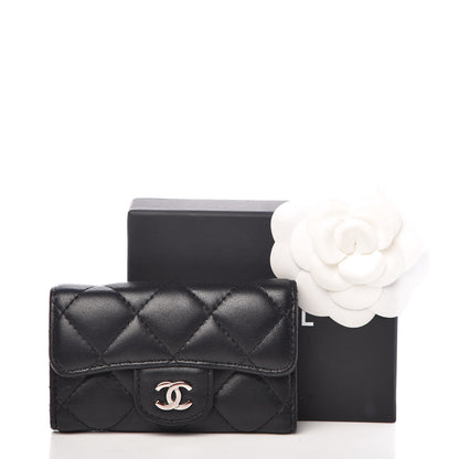 Chanel Lambskin Quilted 6 Key Holder Black 9 of 9