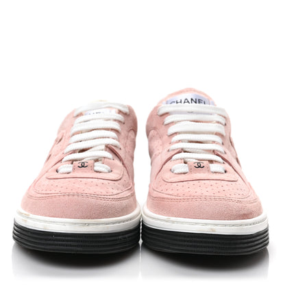 Chanel Suede Womens CC Sneakers 39 Pink 2 of 7