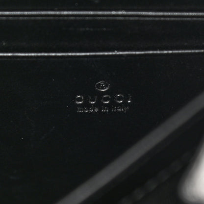 Gucci Calfskin Matelasse GG Marmont Chain Wallet Black 6 of 13