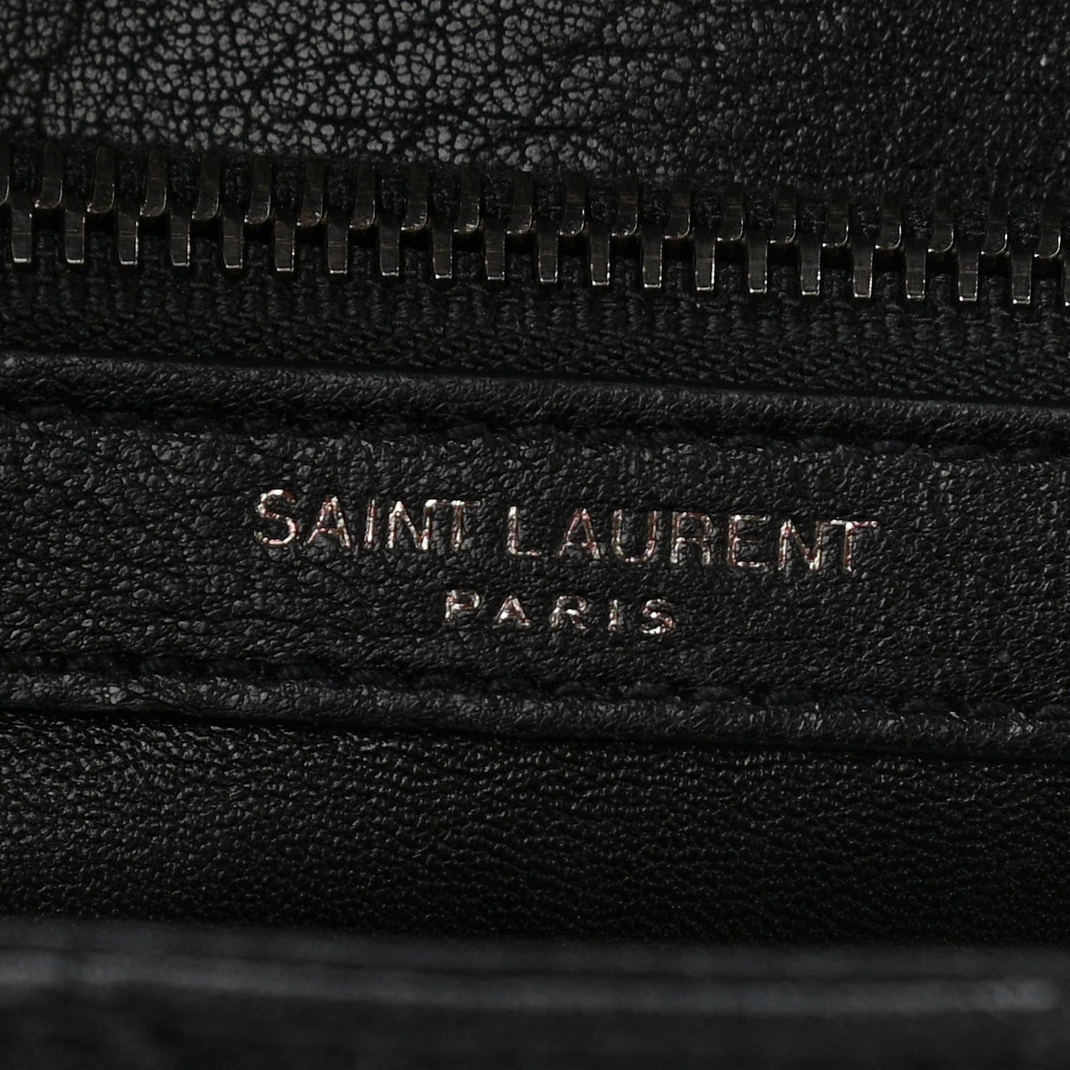 Saint Laurent Sheepskin Matelasse Chevron Monogram Medium College Bag Black 7 of 11