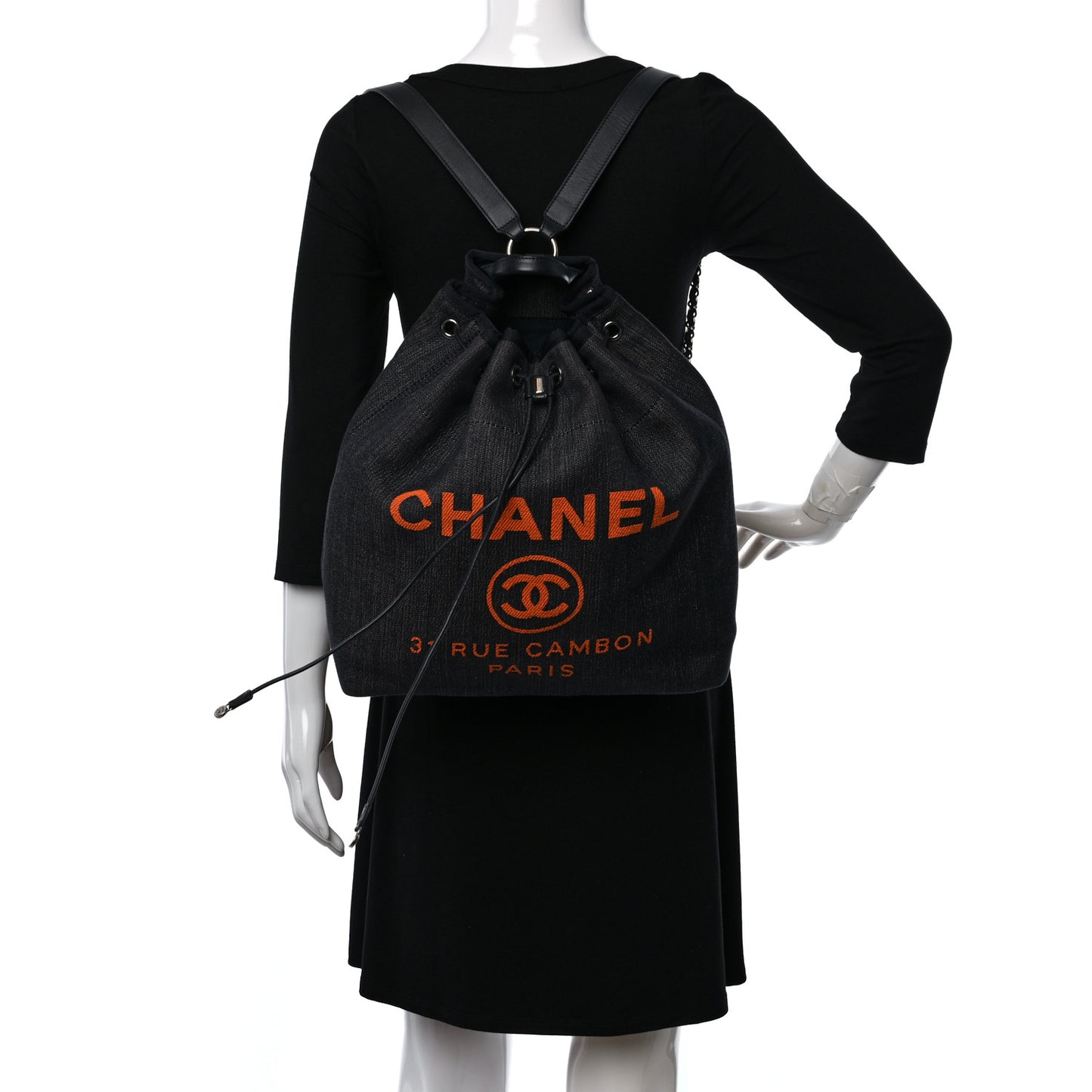 Canvas Large Deauville Backpack Denim Blue