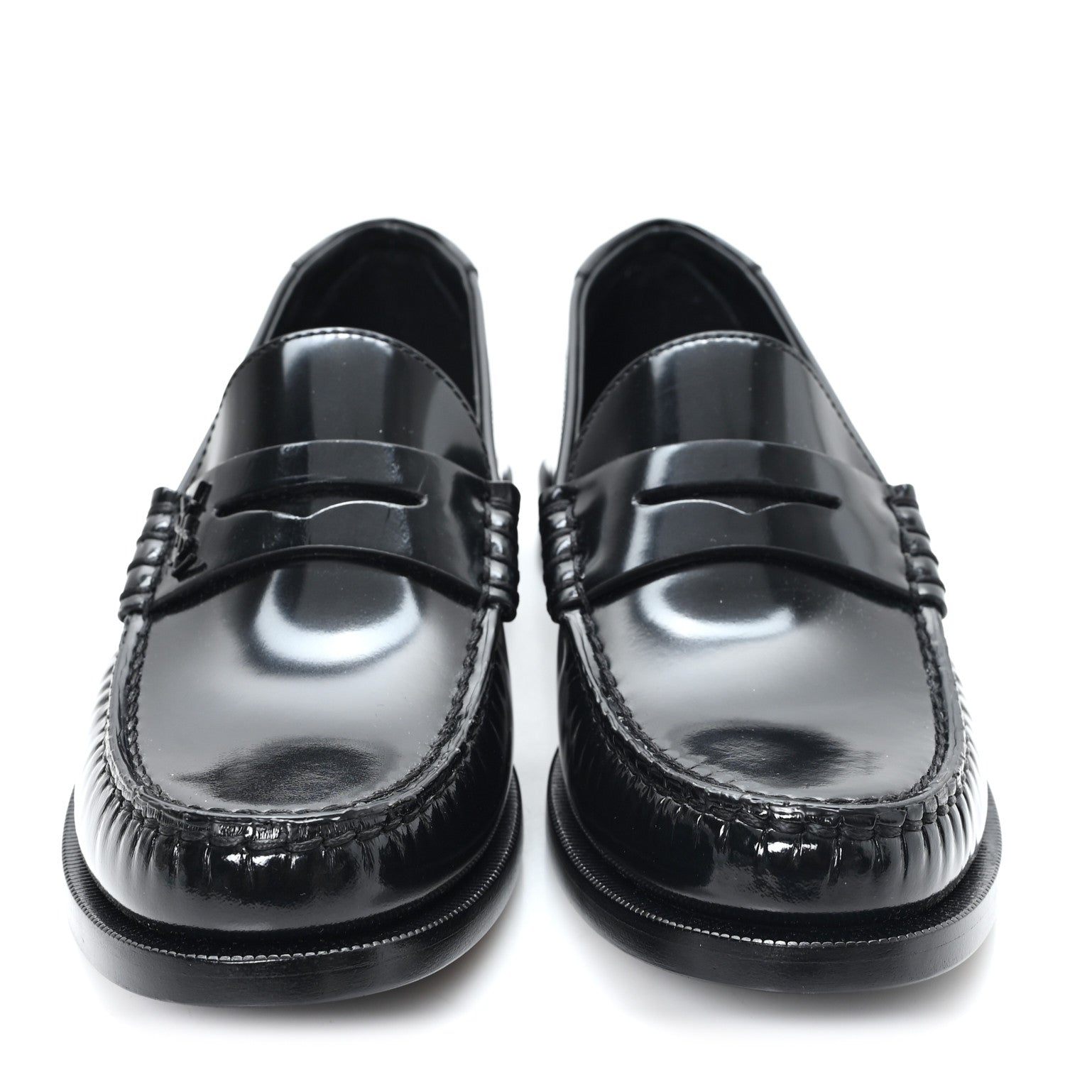 Saint Laurent Magnum Lux Calfskin Le Loafer 15 Moccasins 37 Black 3 of 10
