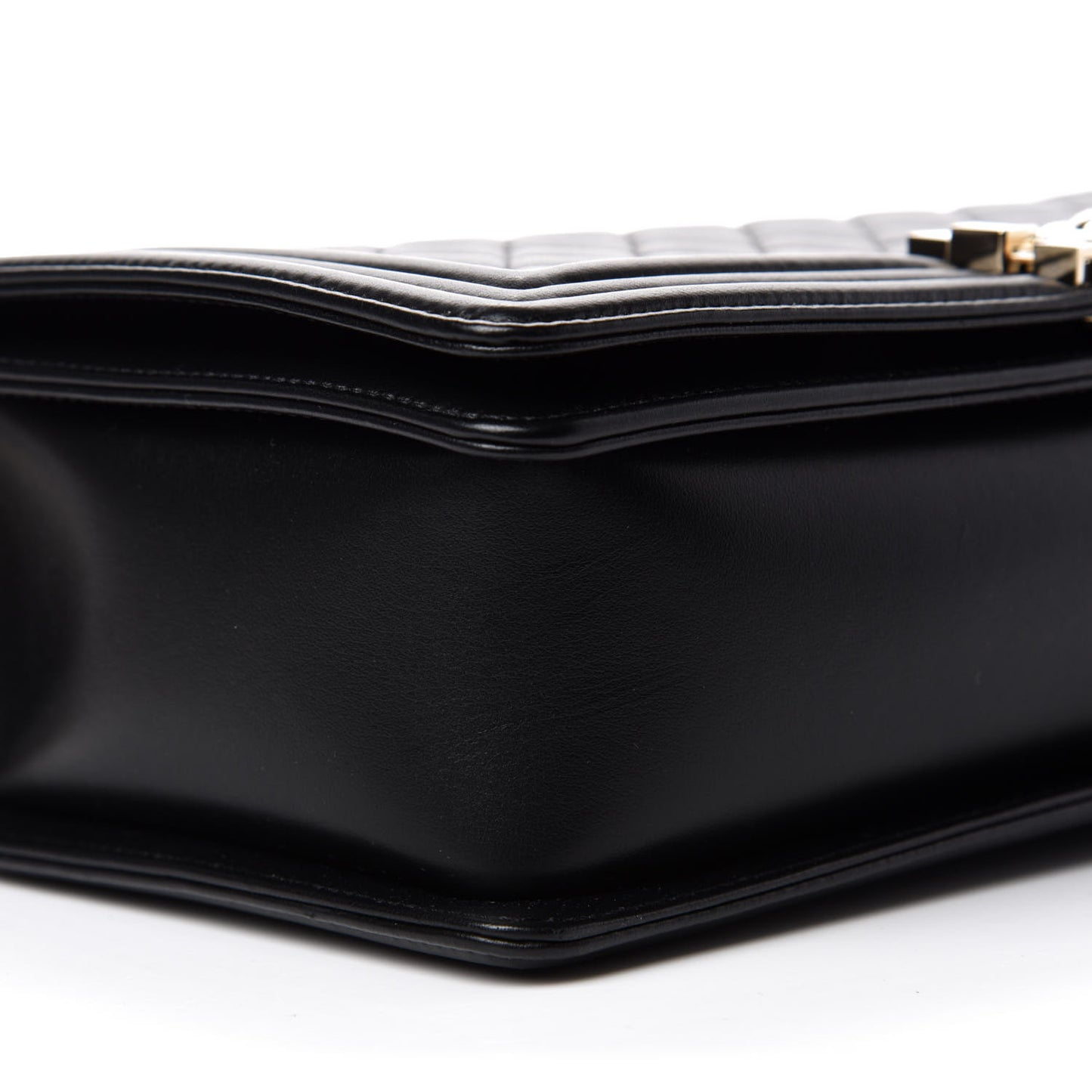 Lambskin Quilted New Medium Boy Flap Black