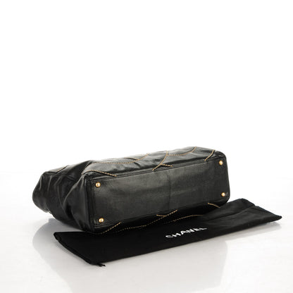 Chanel Caviar Medium CC Stitched Tote Black 4 of 7