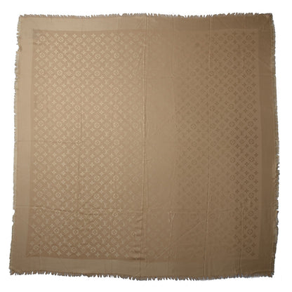 Louis Vuitton Wool Silk Monogram Shawl Dune 3 of 5