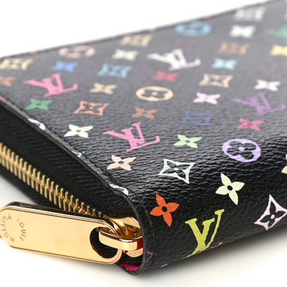 Louis Vuitton Monogram Multicolor Zippy Wallet Black Grenade 7 of 8