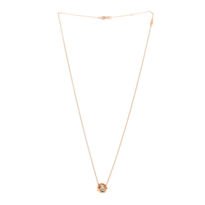 Christian Dior 18K Rose Gold Diamond Small Rose Couture Necklace 3 of 6
