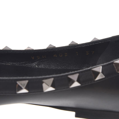 Valentino Garavani Nappa Rockstud Ballerina Flats 37 Black 8 of 8