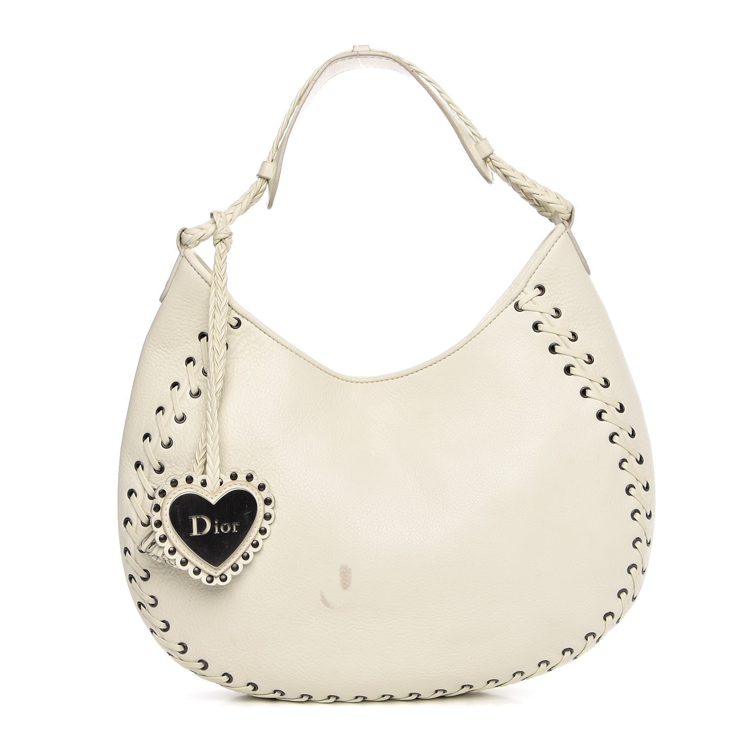 Christian Dior Calfskin Ethnic Hobo White 1 of 11