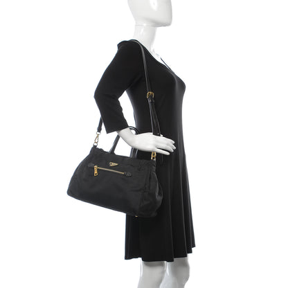 Prada Tessuto Nylon Saffiano Tote Black 2 of 10