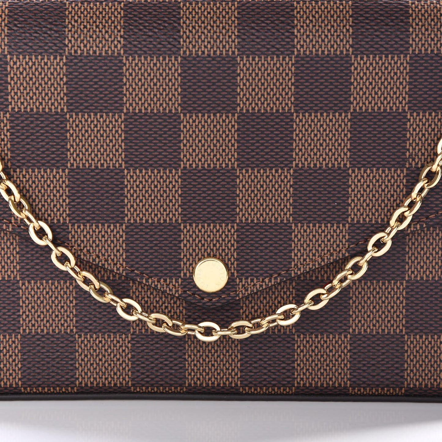 Damier Ebene Pochette Felicie Chain Wallet