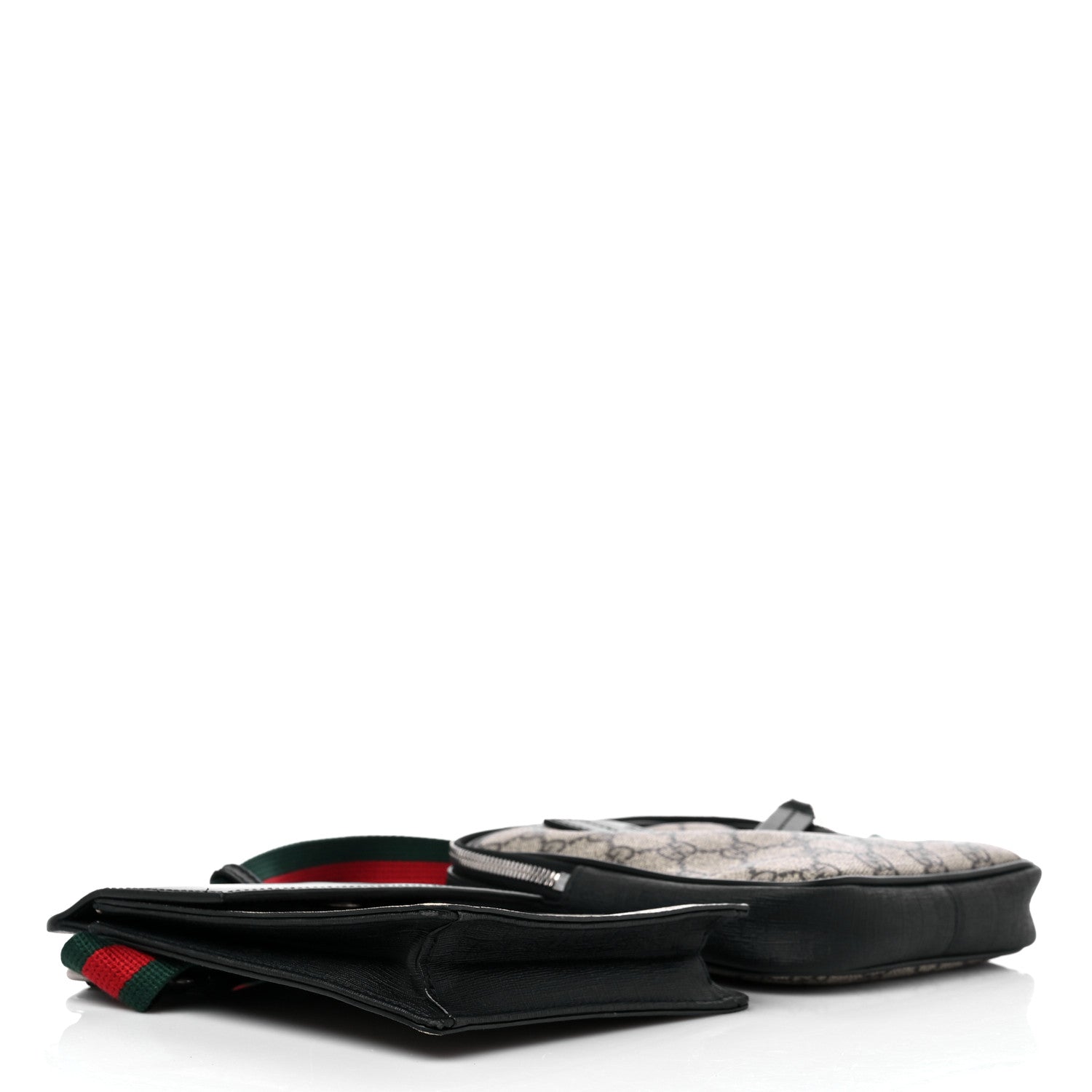 Gucci GG Supreme Monogram Web Belt Bag Black 3 of 16