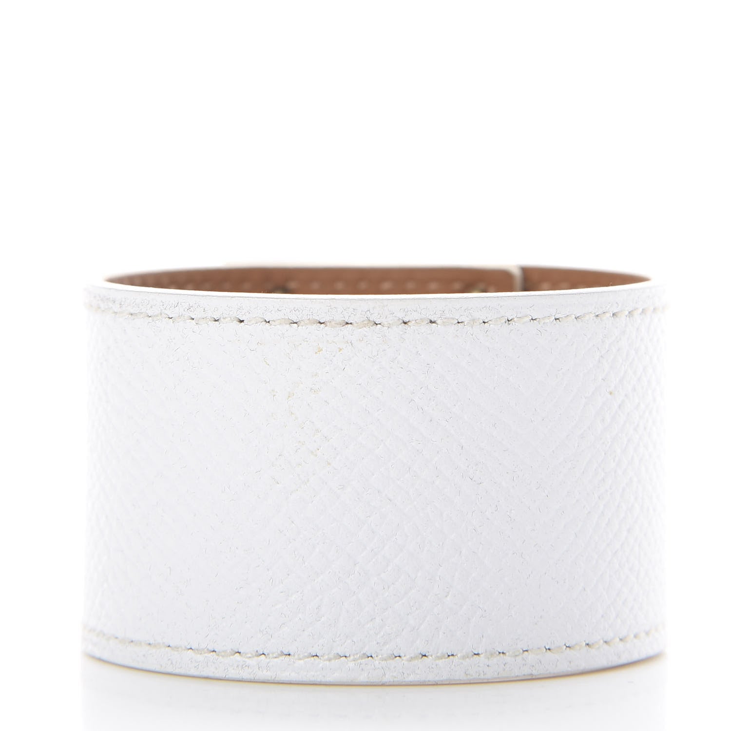 Hermes Epsom Kelly Dog Bracelet T2 White 2 of 3