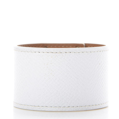 Hermes Epsom Kelly Dog Bracelet T2 White 2 of 3
