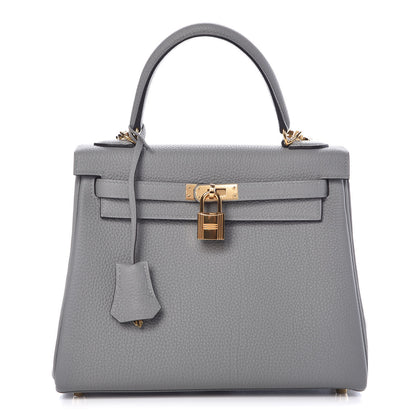 Hermes Togo Kelly Retourne 25 Gris Mouette 1 of 35