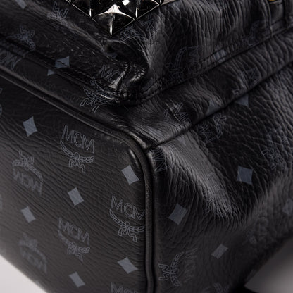 MCM Visetos Studded Medium Stark M Backpack Black 12 of 17