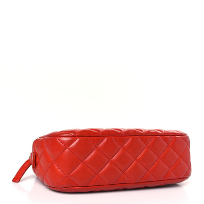 Chanel Lambskin Quilted Camera Case Red 4 of 11