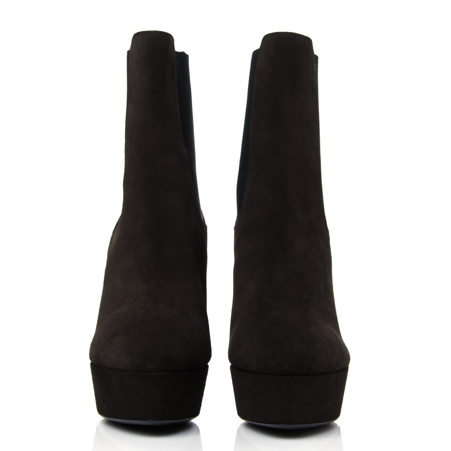 Saint Laurent Suede Vika 95 Chelsea Boot 39 Haunting Green 2 of 8