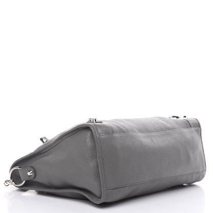 Balenciaga Chevre Silver Metallic Edge Hardware City Gris Acier 4 of 11