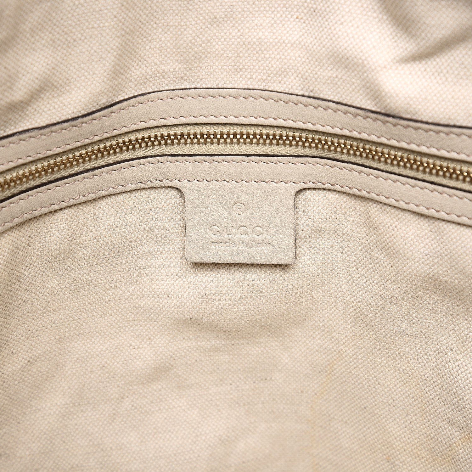 Gucci Guccissima Large Bree Foldover Tote Off White 7 of 11