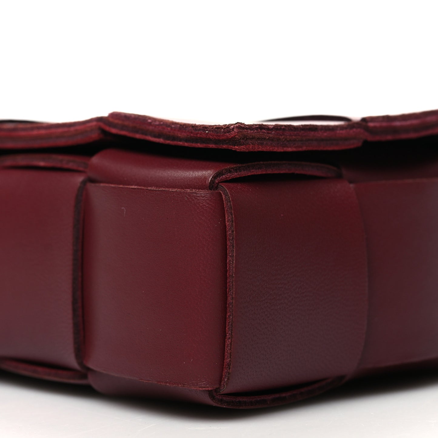 Lambskin Maxi Intrecciato Small Cassette Crossbody Bag Barolo
