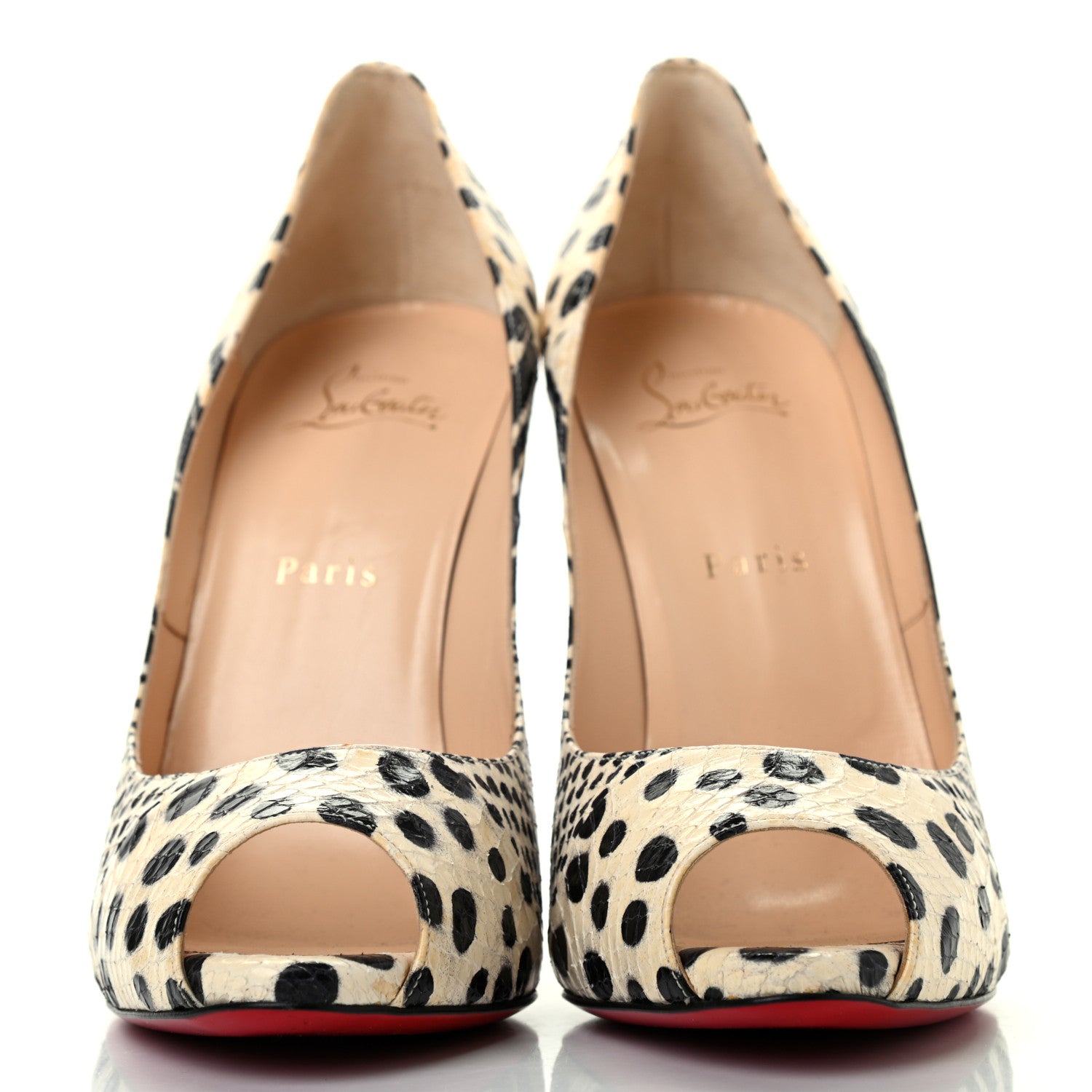 Christian Louboutin Snakeskin Watersnake Printed Nappa Pumps 40 2 of 9