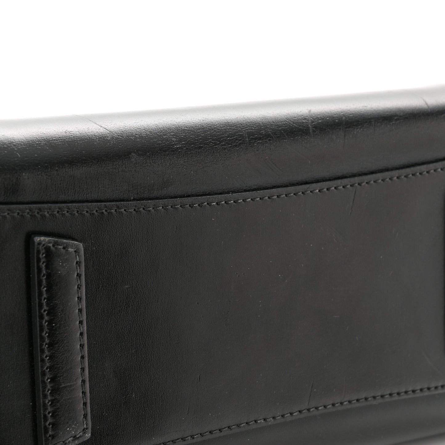 Shiny Lord Calfskin Mini Antigona Black