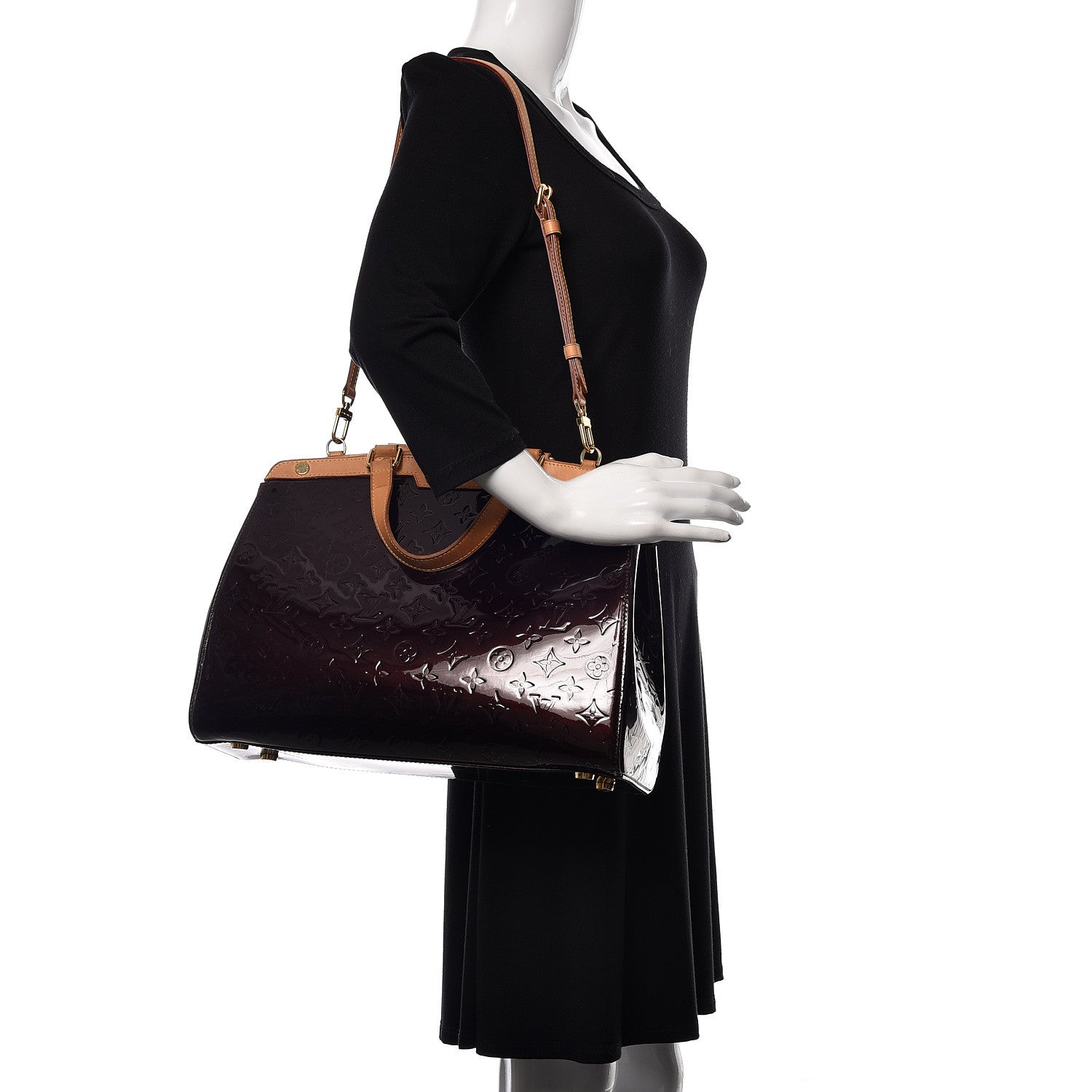 Louis Vuitton Vernis Brea GM Amarante 3 of 15