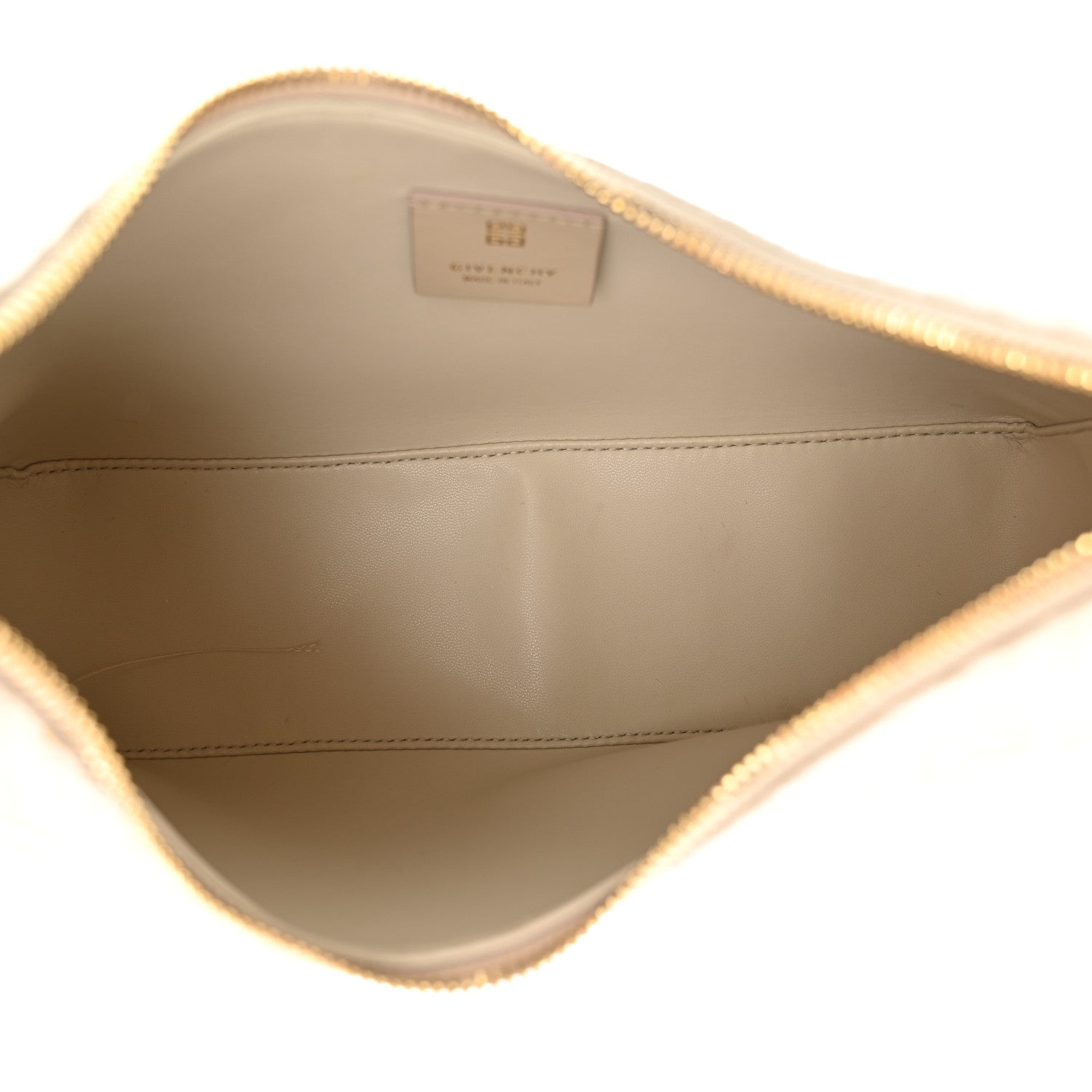 Givenchy Coated Canvas Logo 4G Embossed Small Moon Cut Out Shoulder Bag Natural Beige 5 of 12