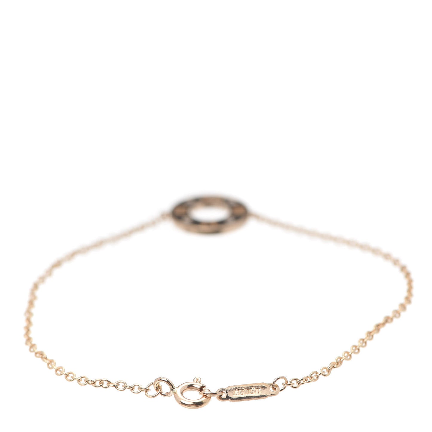 18K Rose Gold Diamond Atlas Pierced Bracelet