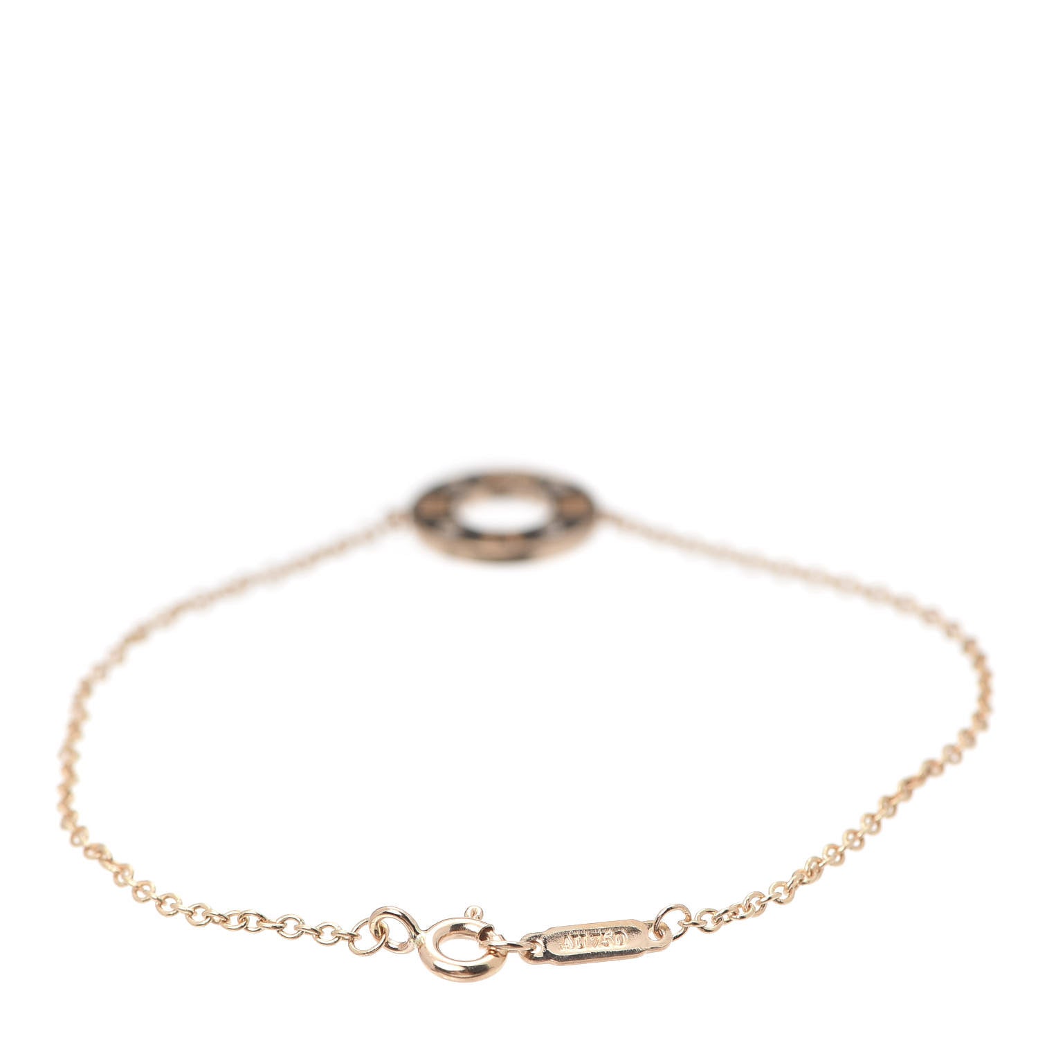 Tiffany 18K Rose Gold Diamond Atlas Pierced Bracelet 3 of 5