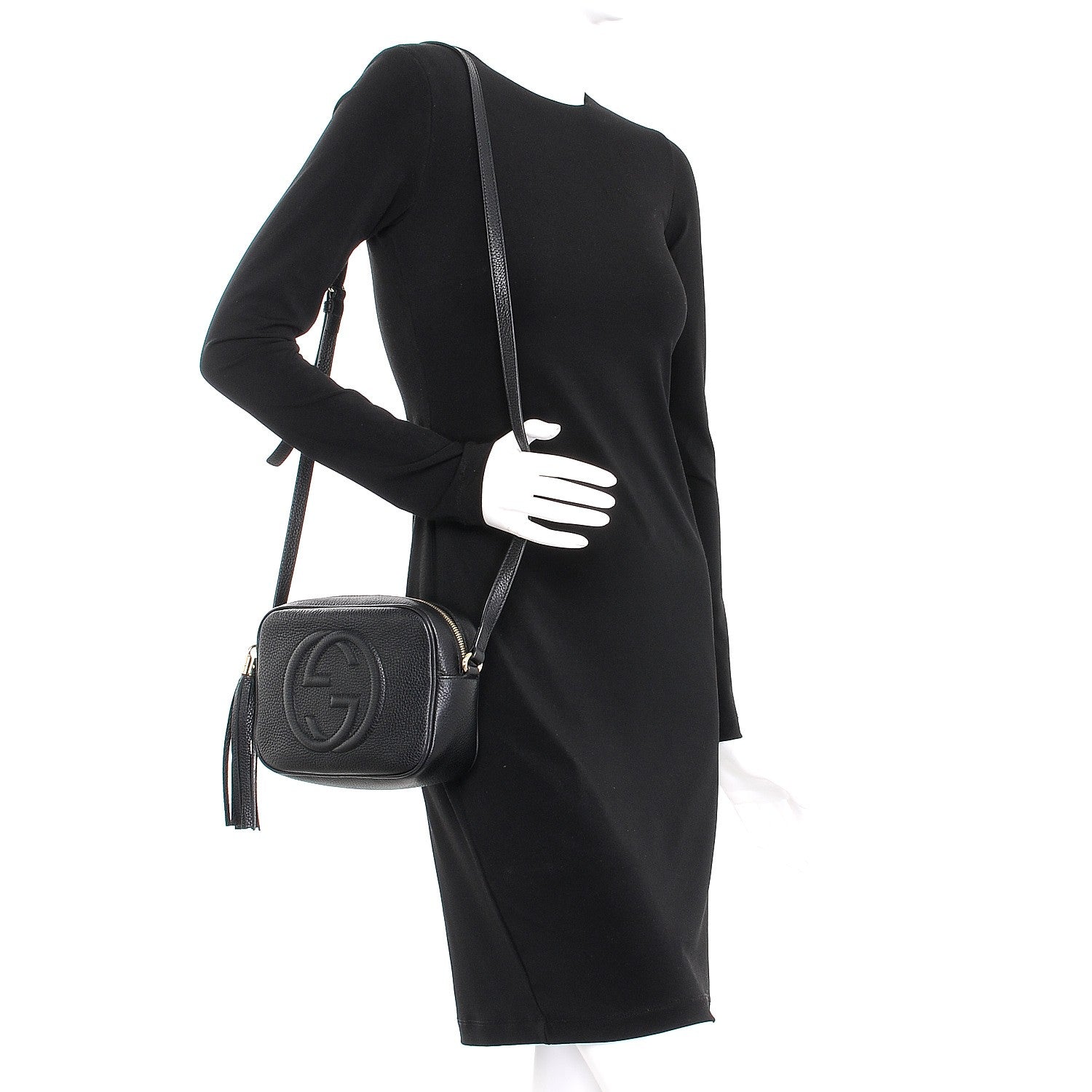 Gucci Pebbled Calfskin Small Soho Disco Bag Black 2 of 8