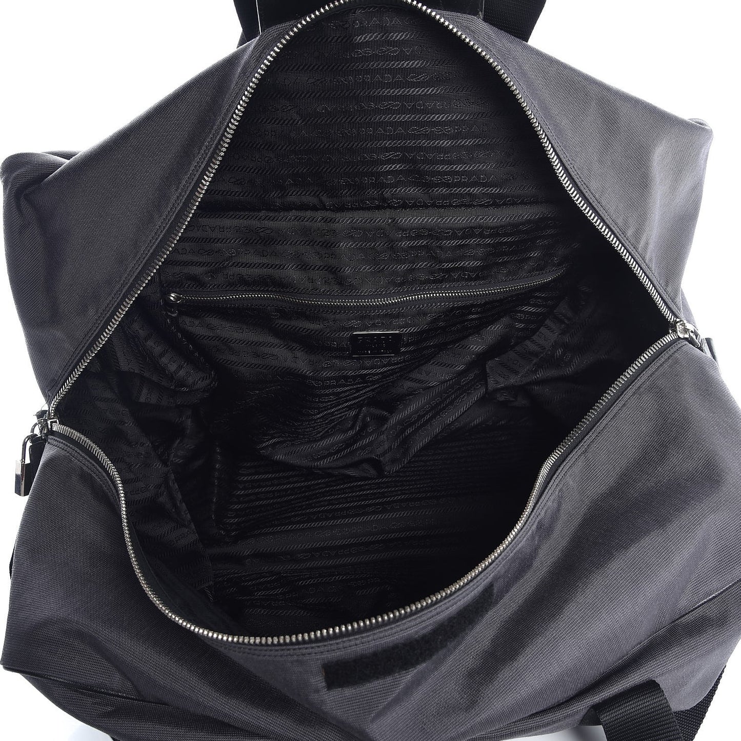 Canvas Canapa Saffiano Duffle Bag Marmo Black