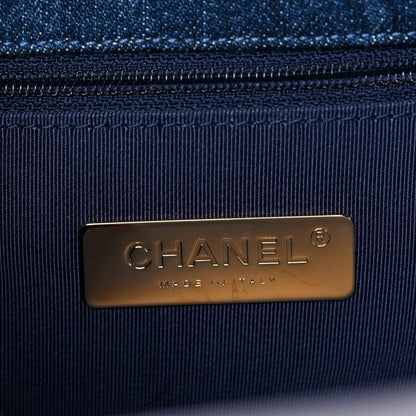 Chanel Denim Quilted Medium Chanel 19 Flap Blue 8 of 9
