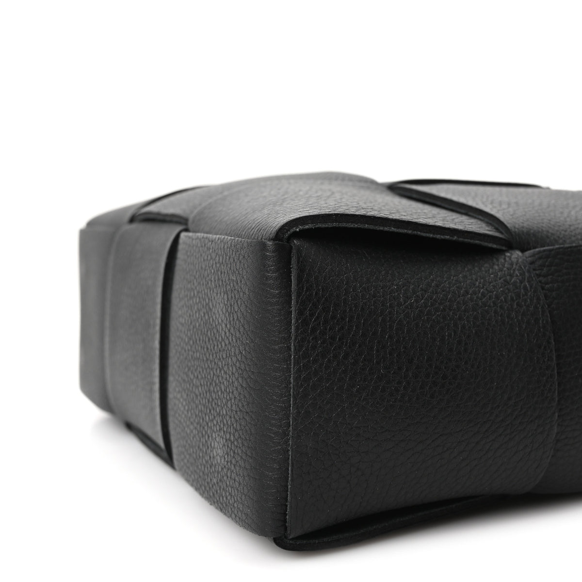 Bottega Veneta Grained Calfskin Maxi Intrecciato Mini Arco Tote Black 9 of 9