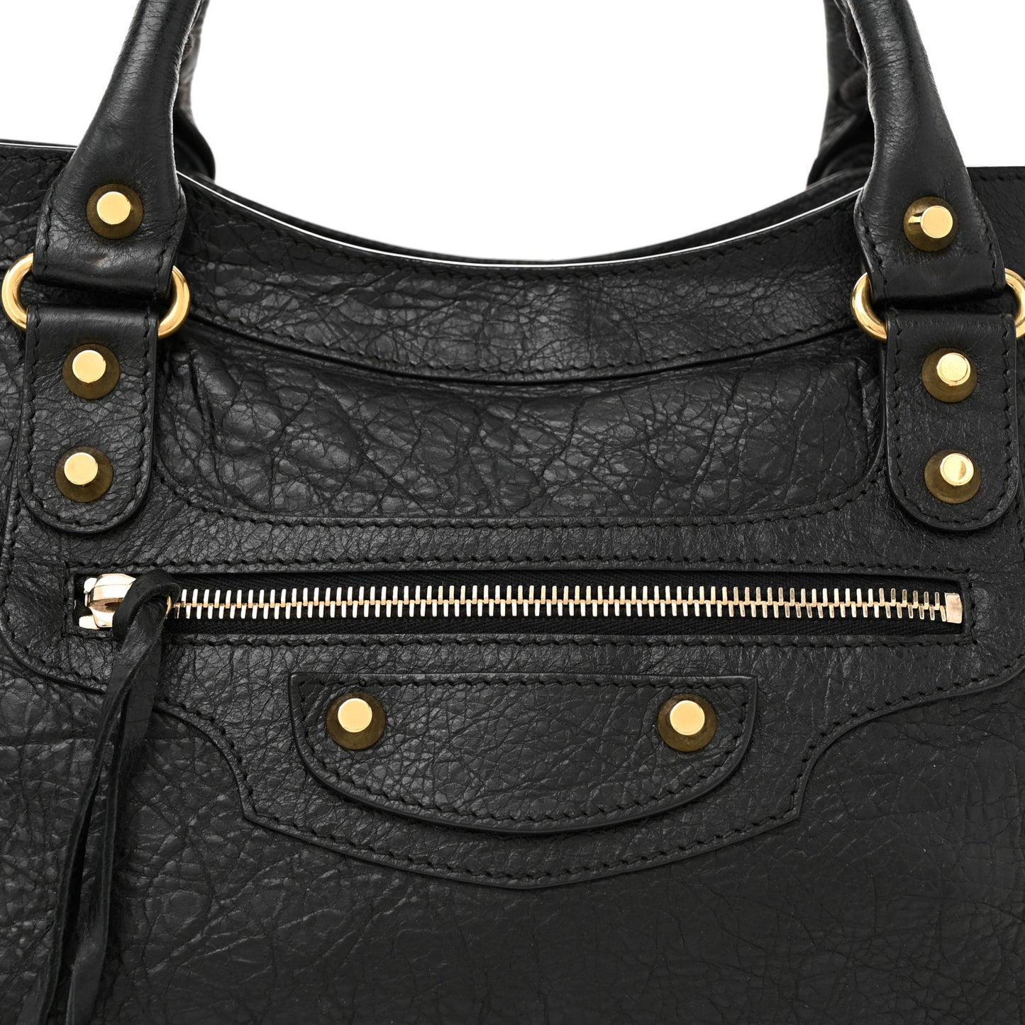 Agneau Classic Gold Hardware City Black