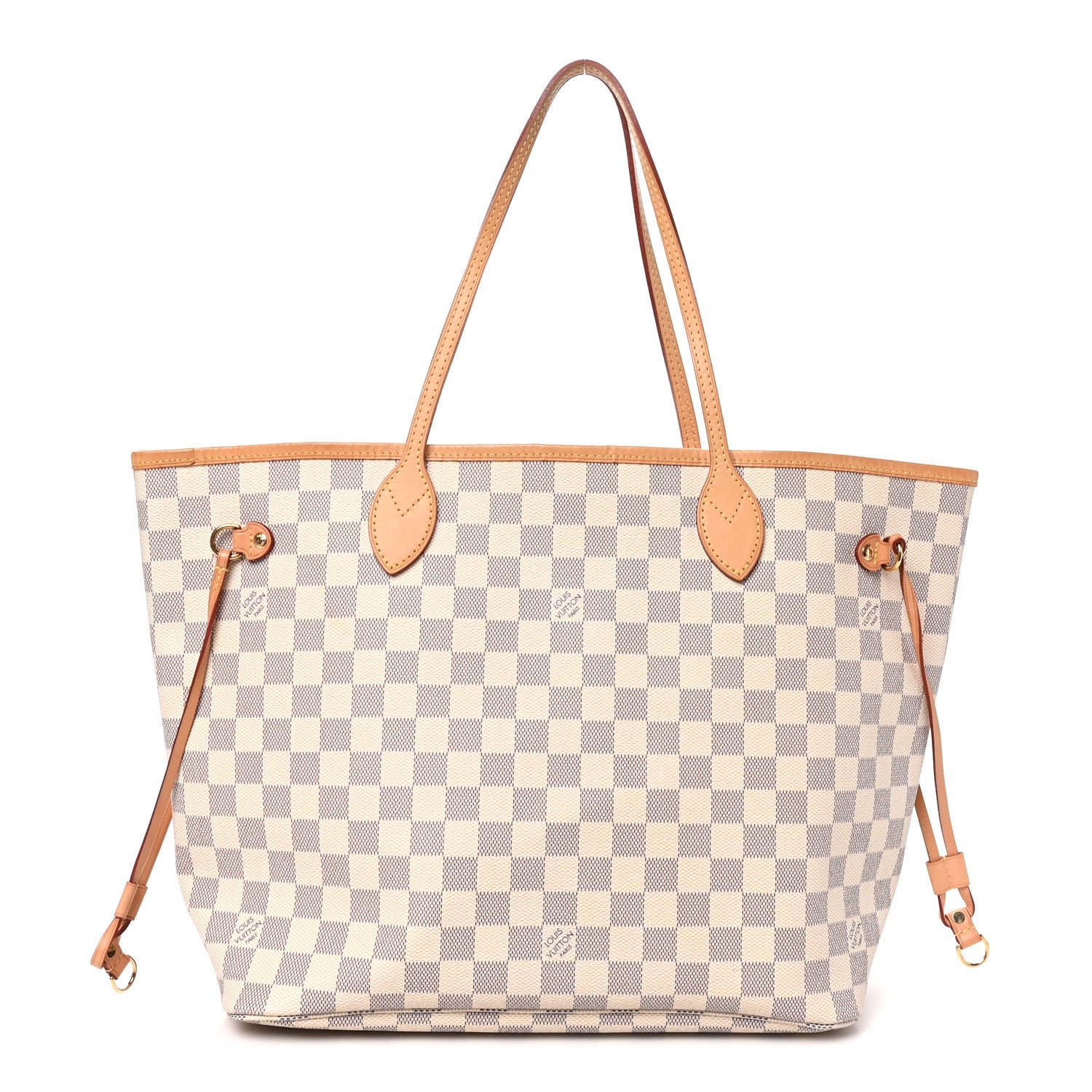 Louis Vuitton Damier Azur Neo Neverfull MM Rose Ballerine 1 of 10
