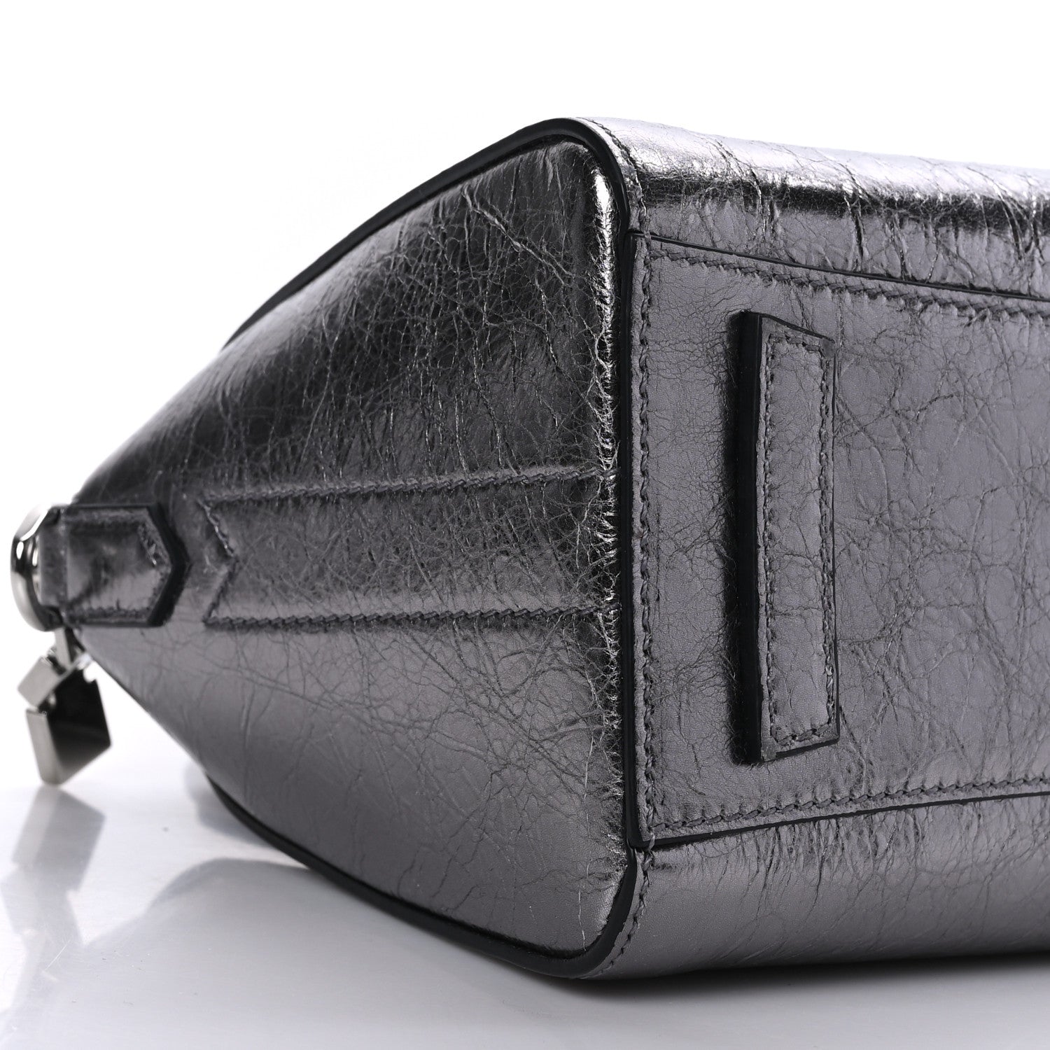 Givenchy Laminated Lambskin Mini Antigona Silvery Grey 7 of 8