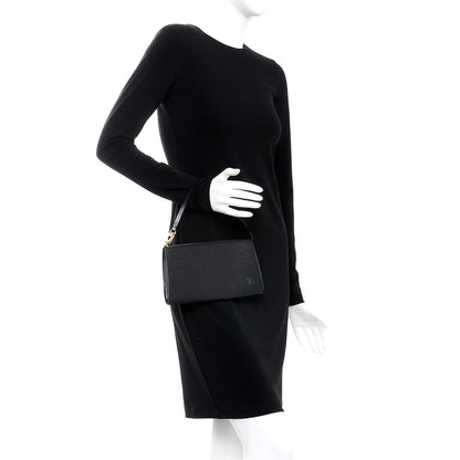 Louis Vuitton Epi Pochette Accessories 24 Black 2 of 7
