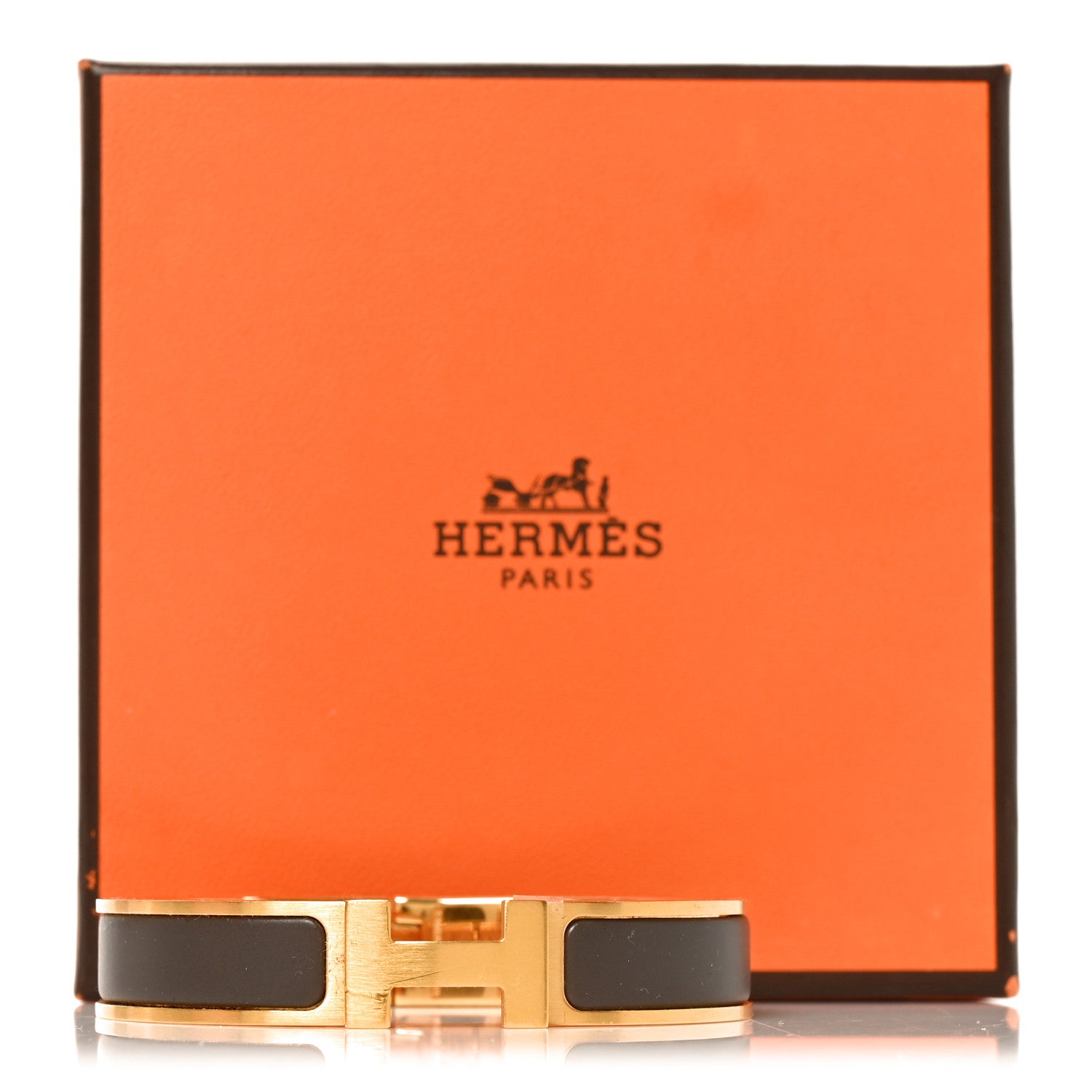 Hermes Matte Enamel Narrow Clic Clac HH Bracelet T4 Etain 5 of 5