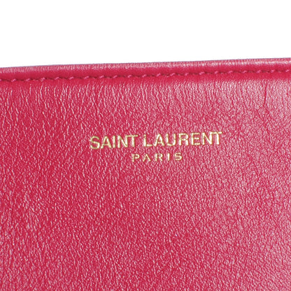 Saint Laurent Suede Leather Reversible Shopper Tote Fuchsia 4 of 6