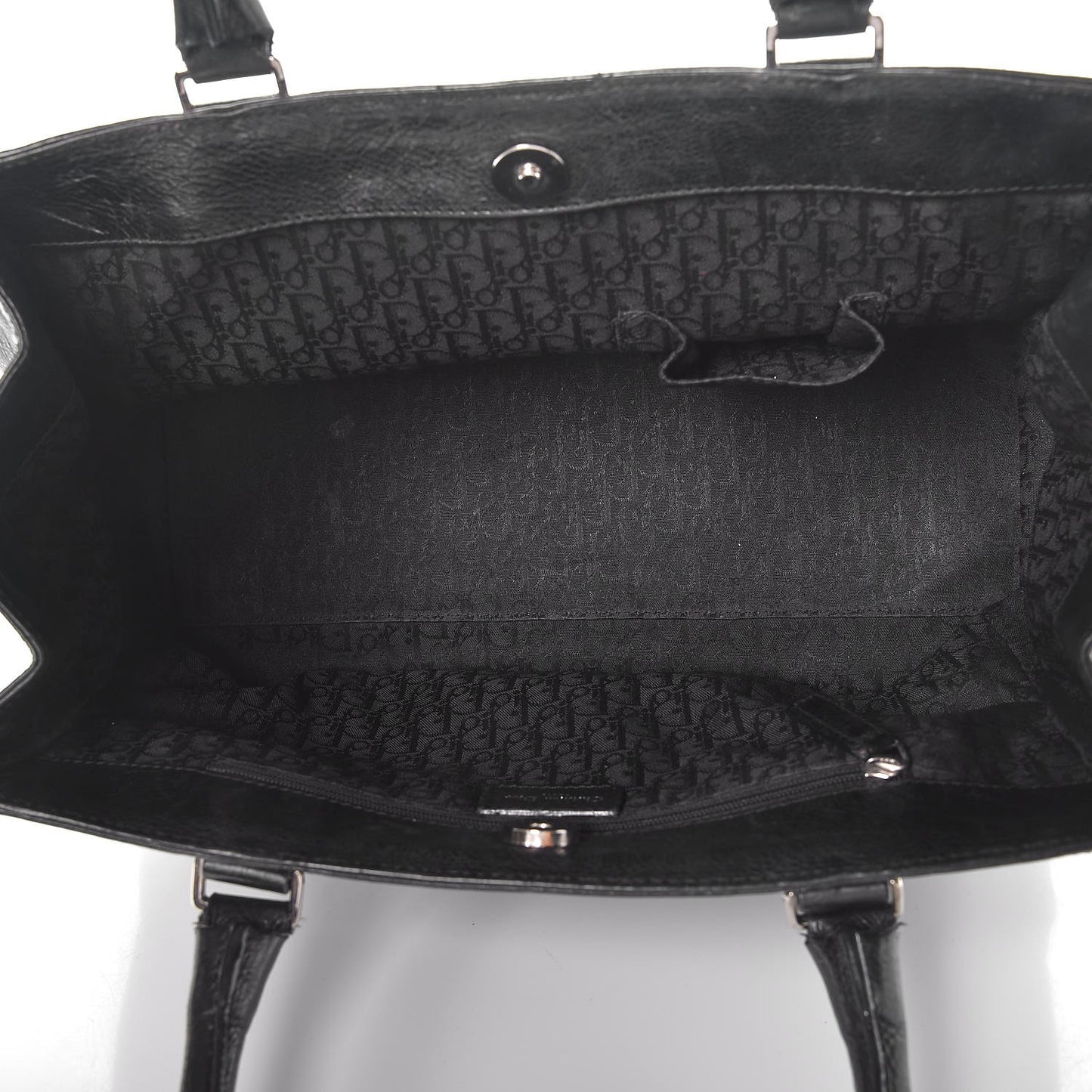 Calfskin CD Flight Tote Black