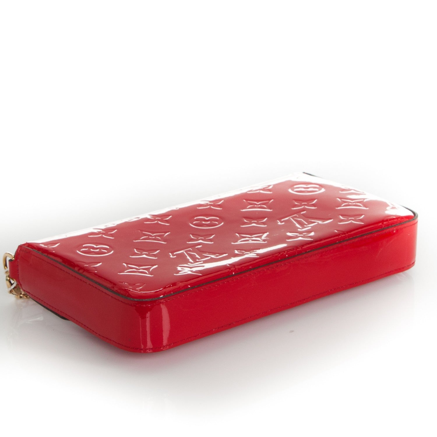 Louis Vuitton Vernis Felicie Pochette Chain Wallet Cherry 4 of 8