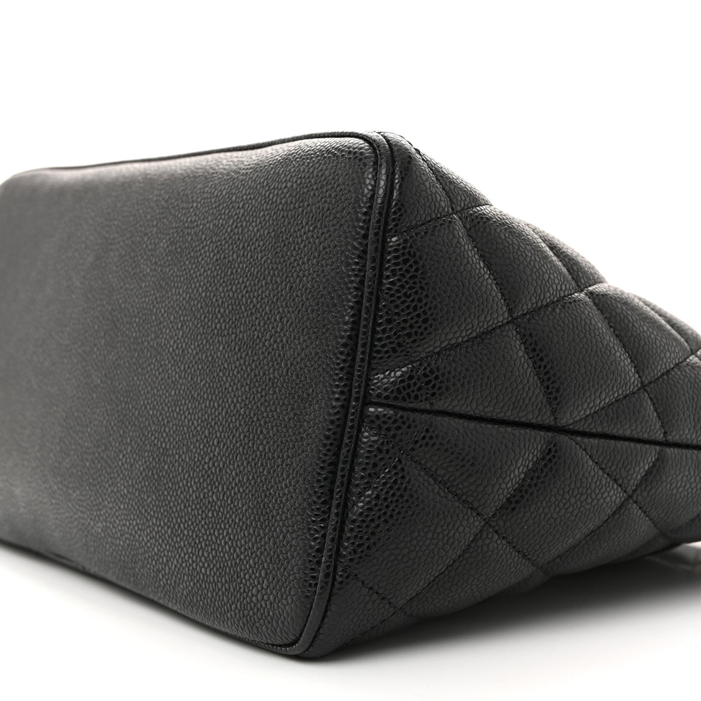Caviar Quilted Medallion Tote Black