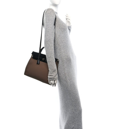 Hermes Vache Hunter Toile Herbag Zip 31 PM Etoupe Black 2 of 12