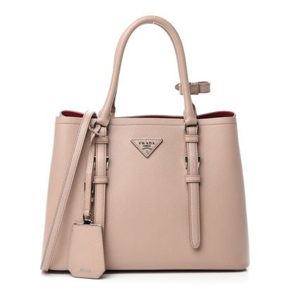 Prada Saffiano Cuir Small Double Handle Tote Cammeo 1 of 10