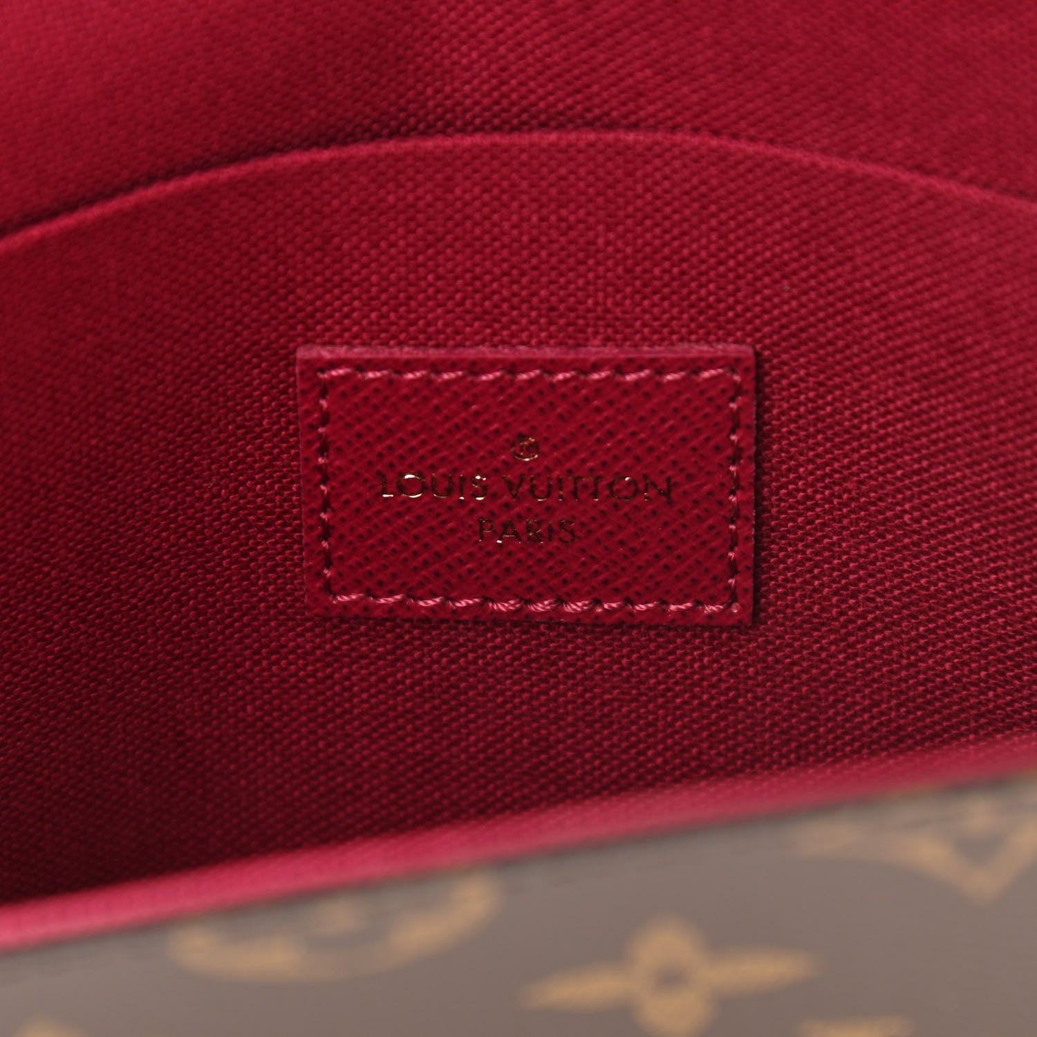 Louis Vuitton Monogram Pochette Felicie Chain Wallet Fuchsia 7 of 11
