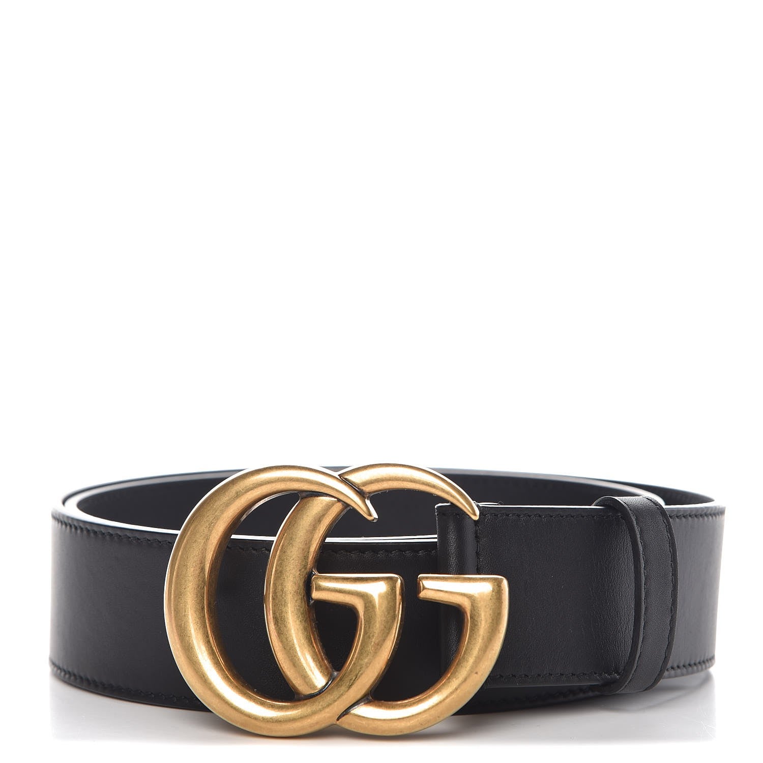 Gucci Calfskin Double G 40mm Belt 85 34 Black 1 of 7