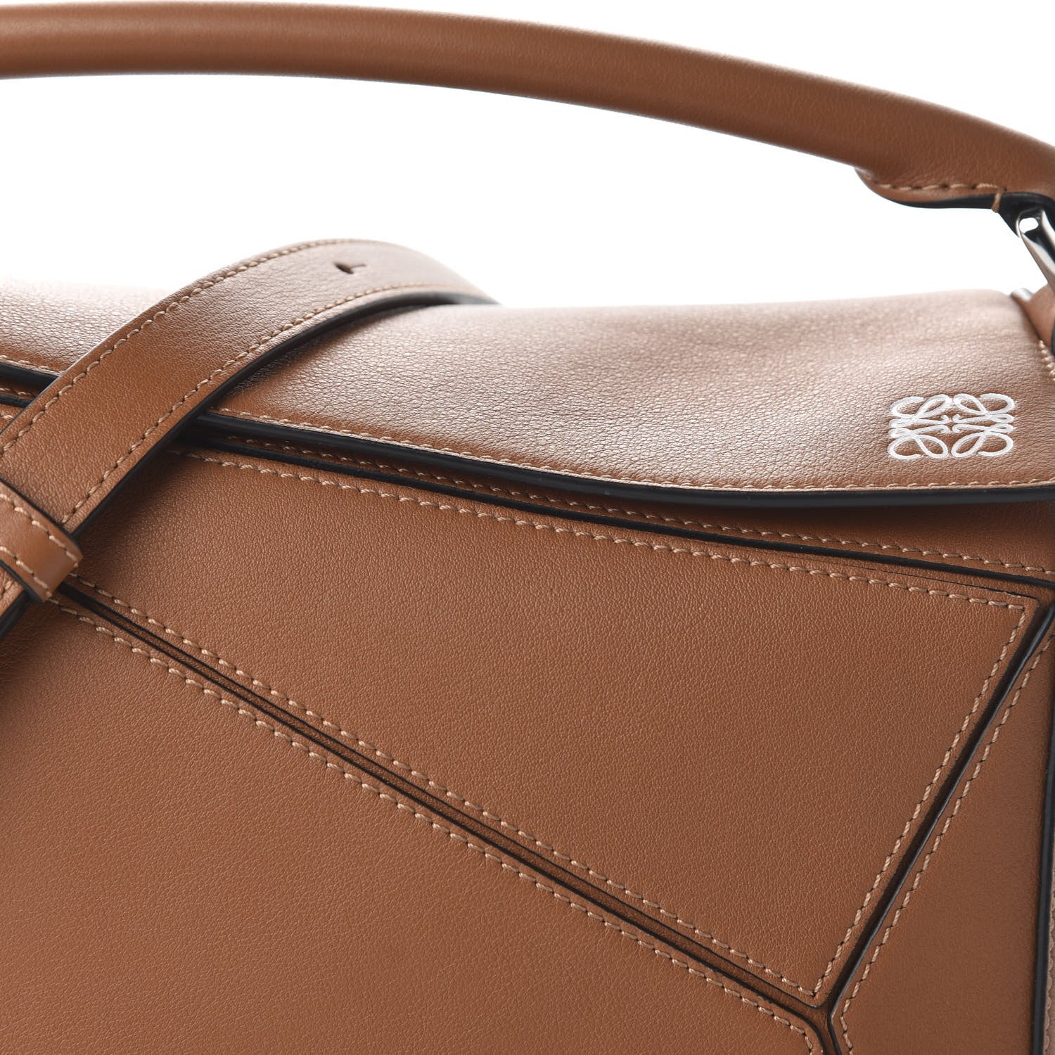 Loewe Calfskin Small Puzzle Bag Tan 9 of 10